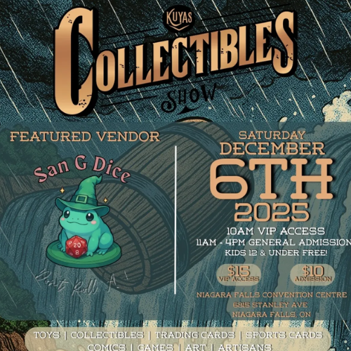 Holy crap! I’m a vendor at Niagara Falls Comic Con this year!